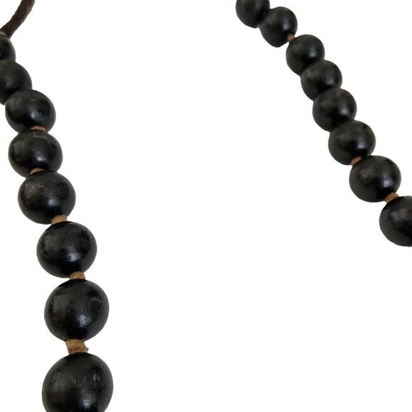 Boho Black Beaded Necklace Bundle of 2 in One Size - Picture 6 of 8